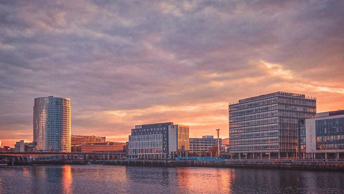 Belfast city skyline